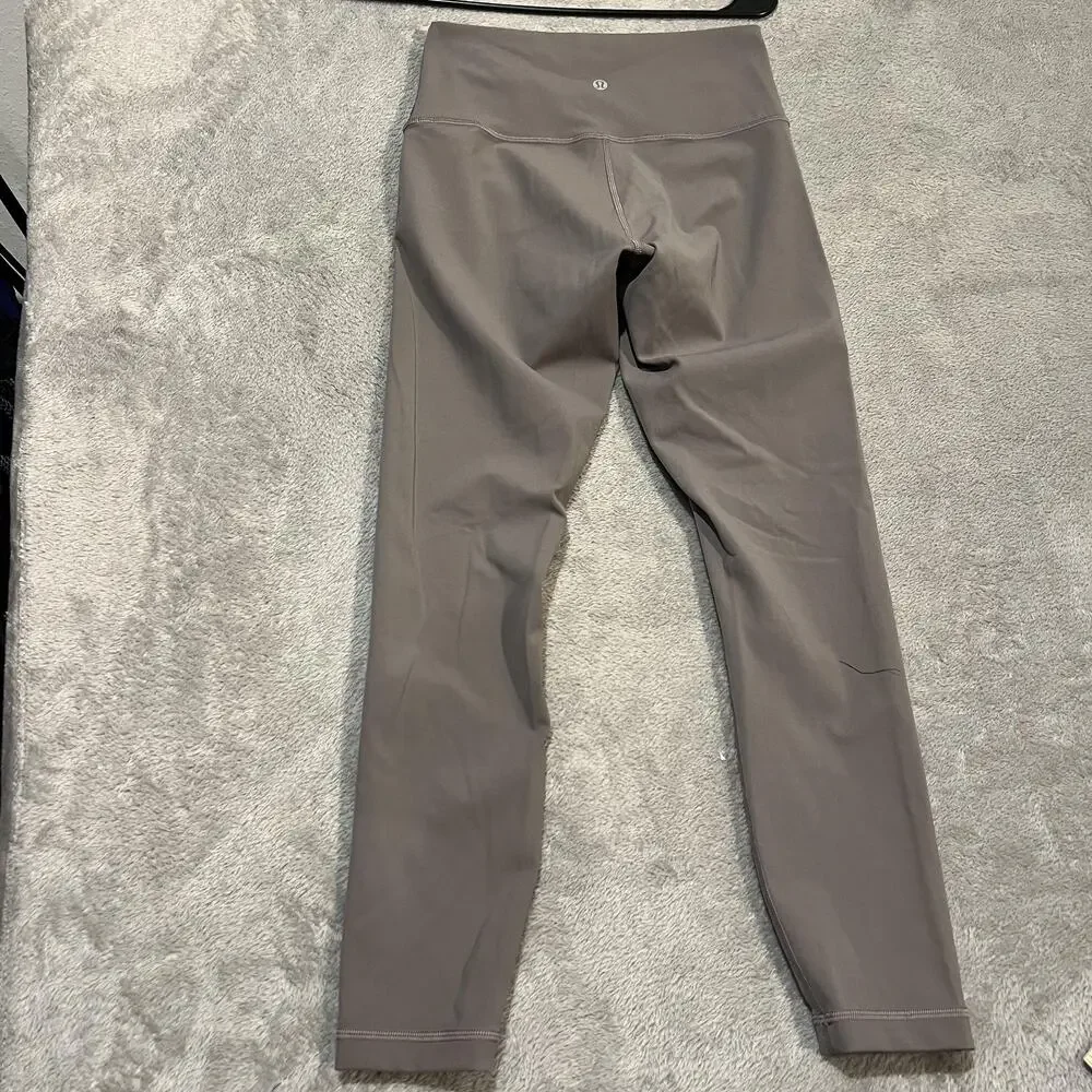 Lululemon Wunder Under Leggings Womens 6 Mauve High Rise 26
